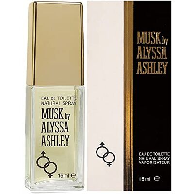 ALYSSA ASHLEY Musk Eau de Toaleta, Perfumy z białego mchu 15ml ALYSSA ASHLEY Musk Eau de Toaleta, Perfumy z białego mchu 15ml