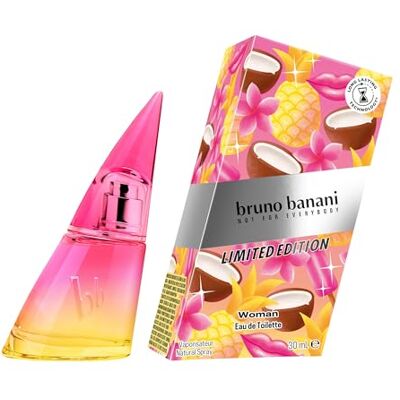 bruno banani Woman Summer Limited Edition damska woda toaletowa o kwiatowo-owocowym zapachu, 30 ml bruno banani Woman Summer Limited Edition damska woda toaletowa o kwiatowo-owocowym zapachu, 30 ml