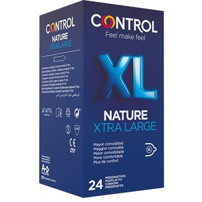 CONTROL Nature Xtra Large Elastische Kondome Größe Xl Aus Naturlatex Prezerwatywy, 24 szt. CONTROL Nature Xtra Large Elastische Kondome Größe Xl Aus Naturlatex Prezerwatywy, 24 szt.