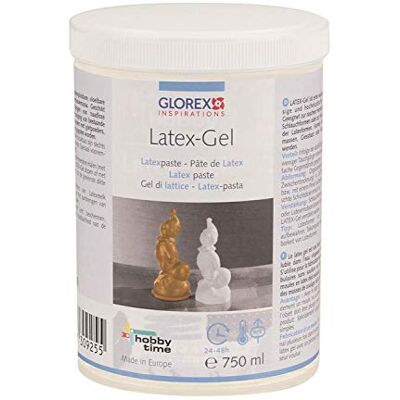 Glorex 6 2305 40 Lateks Żel, pasta lateksowa, 750 ml, naturalna, utwardzana powietrzem masa formierska na bazie wody 1-składnikowa z drzewa kauczukowego Glorex 6 2305 40 Lateks Żel, pasta lateksowa, 750 ml, naturalna, utwardzana powietrzem masa formierska na bazie wody 1-składnikowa z drzewa kauczukowego