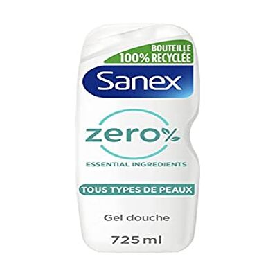 Sanex Zero% nawilżający żel pod prysznic Wszystkie rodzaje skóry Żel pod prysznic 725 ml Sanex Zero% nawilżający żel pod prysznic Wszystkie rodzaje skóry Żel pod prysznic 725 ml