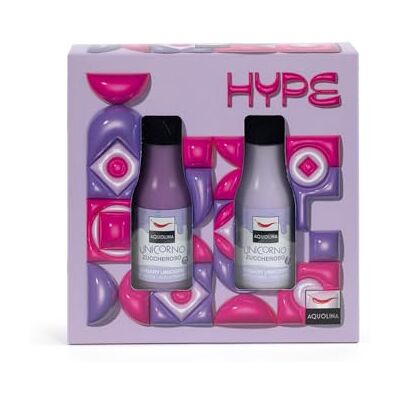 Aquolina HYPE CUKIEROWY UNICORNO Kąpiel pod prysznic 125 ml + mleko do ciała 125 ml Aquolina HYPE CUKIEROWY UNICORNO Kąpiel pod prysznic 125 ml + mleko do ciała 125 ml
