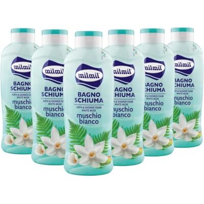 Milmil Mil Bain mousse, białe perfumy piżmo 6000 ml Milmil Mil Bain mousse, białe perfumy piżmo 6000 ml