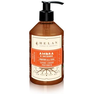 Helan Amber & kadzidło – delikatne, pachnące mydło w płynie z bio-bergamotką, łagodne, 300 ml Helan Amber & kadzidło – delikatne, pachnące mydło w płynie z bio-bergamotką, łagodne, 300 ml
