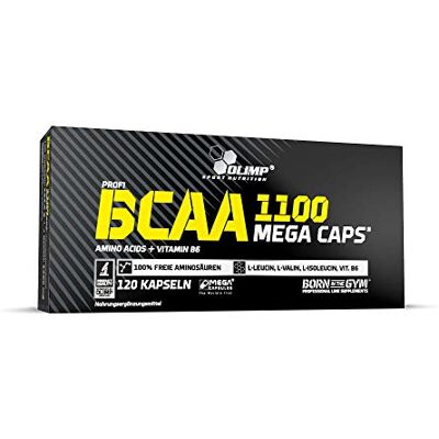 OLIMP SPORT NUTRITION Olimp BCAA 1100 Mega Caps 120 Kapsułek OLIMP SPORT NUTRITION Olimp BCAA 1100 Mega Caps 120 Kapsułek