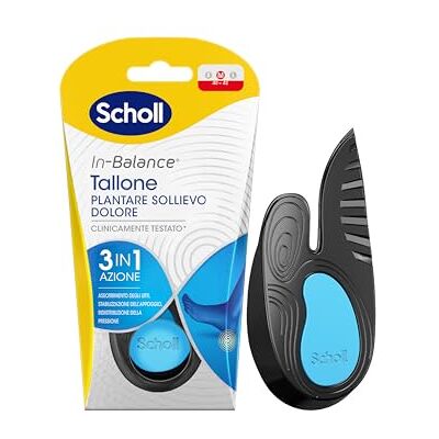 Dr. Scholl's Scholl In-Balance amortyzujące wkładki przeciwbólowe na pięty, ból pięty, ścięgno Achillesa, rozmiar M, uniseks Dr. Scholl's Scholl In-Balance amortyzujące wkładki przeciwbólowe na pięty, ból pięty, ścięgno Achillesa, rozmiar M, uniseks