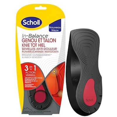 Dr. Scholl's Scholl Wkładka ortopedyczna In-Balance przeciw bólowi kolan i pięty potwierdzona klinicznie 1 para-rozmiar S 37-39,5 Dr. Scholl's Scholl Wkładka ortopedyczna In-Balance przeciw bólowi kolan i pięty potwierdzona klinicznie 1 para-rozmiar S 37-39,5