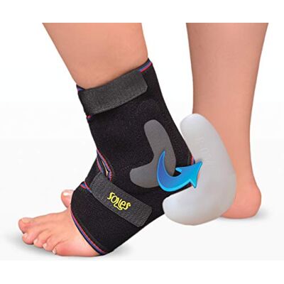 SOLES Malleolus wsparcie kostek z oddychającego neoprenu, rozmiar pasuje na większość stóp, miękki, elastyczny, wygodny, redukuje ból i zapobiega urazom, stabilizuje kostki SOLES Malleolus wsparcie kostek z oddychającego neoprenu, rozmiar pasuje na większość stóp, miękki, elastyczny, wygodny, redukuje ból i zapobiega urazom, stabilizuje kostki