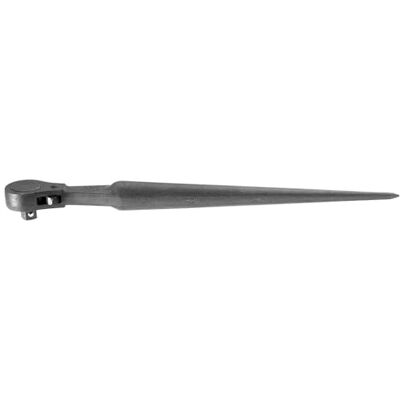 KLEIN TOOLS 3238 1/2-calowy klucz konstrukcyjny z grzechotką, kuty ze stali stopowej z odpornym na korozję czarnym wykończeniem KLEIN TOOLS 3238 1/2-calowy klucz konstrukcyjny z grzechotką, kuty ze stali stopowej z odpornym na korozję czarnym wykończeniem