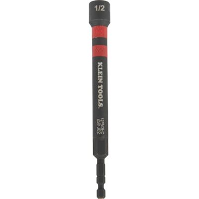 KLEIN TOOLS 12PNDHC 1/2-calowy magnetyczny sterownik nakrętki zasilającej oznaczony kolorami, SAE, wkrętak z nakrętką drążoną z 5-calowym wałem o przedłużonym zasięgu KLEIN TOOLS 12PNDHC 1/2-calowy magnetyczny sterownik nakrętki zasilającej oznaczony kolorami, SAE, wkrętak z nakrętką drążoną z 5-calowym wałem o przedłużonym zasięgu