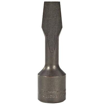 Proto Stanley J5408A 1/2 cala wkrętak szczelinowy nasadka bitowa, 1/2 cala Proto Stanley J5408A 1/2 cala wkrętak szczelinowy nasadka bitowa, 1/2 cala