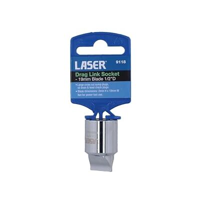 Laser 9118 Drag Link Socket 19 mm Blade 1/2" D Laser 9118 Drag Link Socket 19 mm Blade 1/2" D
