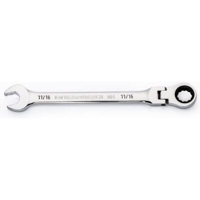GEARWRENCH 11/16" 4-stopniowy łuk wychylny 12-punktowy klucz płasko-oczkowy z grzechotką 86748 GEARWRENCH 11/16" 4-stopniowy łuk wychylny 12-punktowy klucz płasko-oczkowy z grzechotką 86748