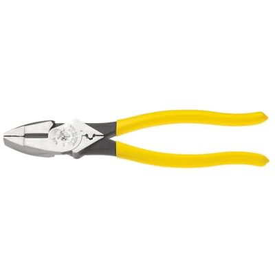 KLEIN TOOLS D213-9NE-CR Lineman’s Szczypce do zaciskania, wyprodukowane w USA, opływowa konstrukcja o wysokiej dźwigni wykonana ze stali hartowanej indukcyjnie, 23 cm KLEIN TOOLS D213-9NE-CR Lineman’s Szczypce do zaciskania, wyprodukowane w USA, opływowa konstrukcja o wysokiej dźwigni wykonana ze stali hartowanej indukcyjnie, 23 cm