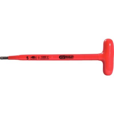 KS Tools 117.1674 Klucz imbusowy kołkowy z uchwytem T z izolacją ochronną, 4x160mm KS Tools 117.1674 Klucz imbusowy kołkowy z uchwytem T z izolacją ochronną, 4x160mm