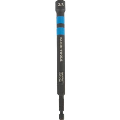 KLEIN TOOLS 38PNDHC 3/8-calowy magnetyczny sterownik nakrętki zasilającej oznaczony kolorami, SAE, wkrętak z nakrętką drążoną z 5-calowym wałem o przedłużonym zasięgu KLEIN TOOLS 38PNDHC 3/8-calowy magnetyczny sterownik nakrętki zasilającej oznaczony kolorami, SAE, wkrętak z nakrętką drążoną z 5-calowym wałem o przedłużonym zasięgu