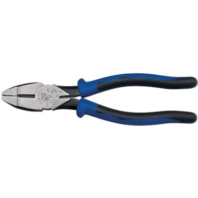 KLEIN TOOLS J20017NE Wytrzymałe szczypce lineman z konstrukcją o wysokiej dźwigni, wytrzymałe, wygodne uchwyty i radełkowane szczęki, 18 cm KLEIN TOOLS J20017NE Wytrzymałe szczypce lineman z konstrukcją o wysokiej dźwigni, wytrzymałe, wygodne uchwyty i radełkowane szczęki, 18 cm