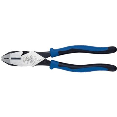 KLEIN TOOLS J2000-9NECR Wytrzymałe szczypce boczne do cięcia/zaciskania o wysokiej wytrzymałości, jasnoniebieskie, Czeladnik KLEIN TOOLS J2000-9NECR Wytrzymałe szczypce boczne do cięcia/zaciskania o wysokiej wytrzymałości, jasnoniebieskie, Czeladnik