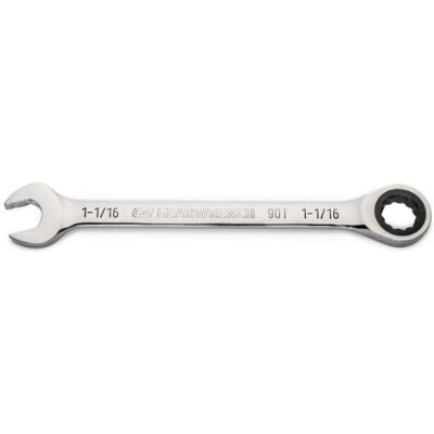 GEARWRENCH 1-1/16" 4-stopniowy łuk wychylny 12-punktowy klucz płasko-oczkowy z grzechotką 86954 GEARWRENCH 1-1/16" 4-stopniowy łuk wychylny 12-punktowy klucz płasko-oczkowy z grzechotką 86954