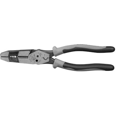 KLEIN TOOLS J215-8CR Szczypce wielofunkcyjne, hybrydowe narzędzie wielofunkcyjne, zaciskarka do drutu, ścinanie śrub, chwytanie drutu, skręcanie, pętla, szary/czarny KLEIN TOOLS J215-8CR Szczypce wielofunkcyjne, hybrydowe narzędzie wielofunkcyjne, zaciskarka do drutu, ścinanie śrub, chwytanie drutu, skręcanie, pętla, szary/czarny