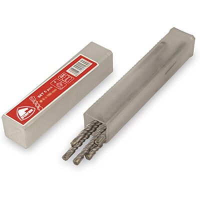 Stayer Zestaw 5 bitów SDS-Plus Ø 10 x 160 wiertło bit 4 – 4 wiertła i dłuto SDS-Plus Stayer Zestaw 5 bitów SDS-Plus Ø 10 x 160 wiertło bit 4 – 4 wiertła i dłuto SDS-Plus