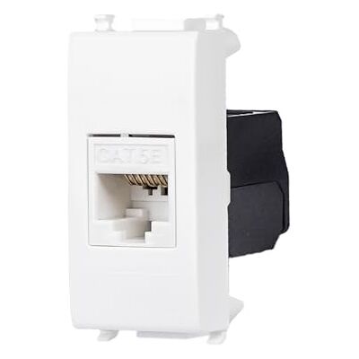 Fanton 23700-39 Gniazdo danych RJ45 UTP 180° cat.5e bez narzędzia zaciskanie z adapterem do płyt i uchwytów VIMAR PLANA Fanton 23700-39 Gniazdo danych RJ45 UTP 180° cat.5e bez narzędzia zaciskanie z adapterem do płyt i uchwytów VIMAR PLANA