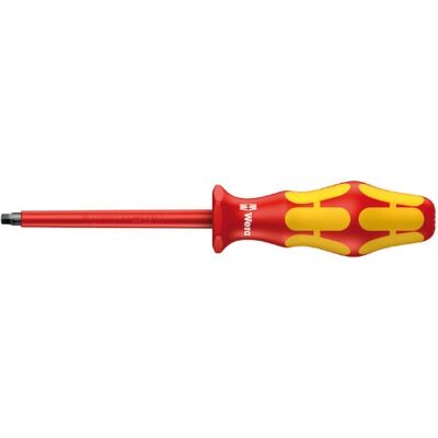 Wera Kraftform Plus – seria 100 VDE wkrętak, płaski, izolowany, 160 I z końcówką laserową, 05006156001 Wera Kraftform Plus – seria 100 VDE wkrętak, płaski, izolowany, 160 I z końcówką laserową, 05006156001