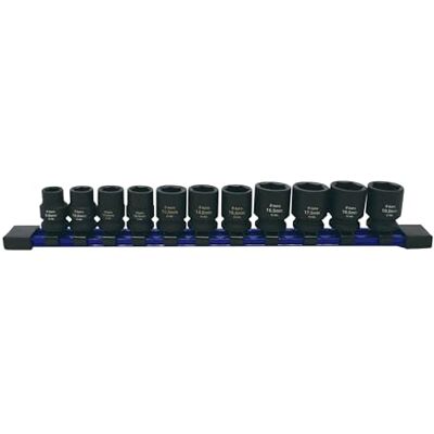 Astro Tools 78311 1-częściowy zestaw nasadek nasadowych 3/8", rozmiar 1/2, 9,5-19,5 mm, do niewymiarowego, obrzękniętego lub uszkodzonego sprzętu Astro Tools 78311 1-częściowy zestaw nasadek nasadowych 3/8", rozmiar 1/2, 9,5-19,5 mm, do niewymiarowego, obrzękniętego lub uszkodzonego sprzętu