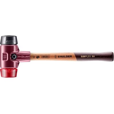 HALDER Młotek z miękkim bijakiem SIMPLEX obuch gumowy/z tworzywa sztucznego 50mm HALDER Młotek z miękkim bijakiem SIMPLEX obuch gumowy/z tworzywa sztucznego 50mm