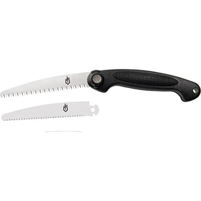 Gerber Piła ręczna , Zawiera wymienne ostrze, Z mechanizmem blokującym i plastikową kaburą, Wymienne ostrze, Waga: 229 g, 46036 Gerber Piła ręczna , Zawiera wymienne ostrze, Z mechanizmem blokującym i plastikową kaburą, Wymienne ostrze, Waga: 229 g, 46036