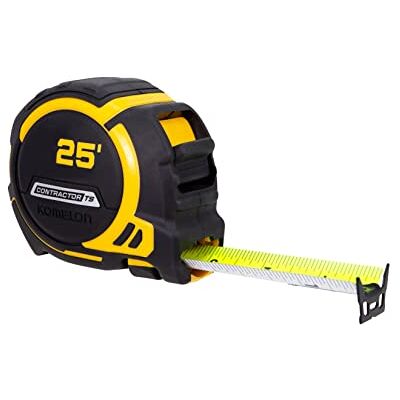 Komelon 93425 Contractor TS taśma miernicza 25' x 3,2 cm, czarny/żółty Komelon 93425 Contractor TS taśma miernicza 25' x 3,2 cm, czarny/żółty
