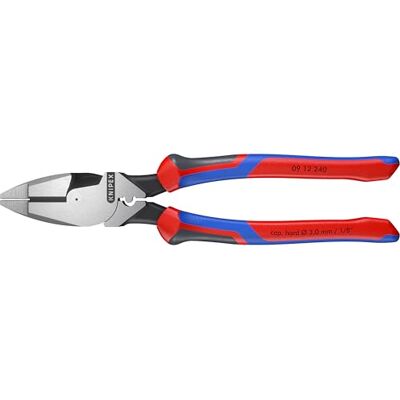 KNIPEX Szczypce uniwersalne o zwiększonym przełożeniu Lineman's" model amerykański z rękojeściami Comfort 240 mm, 09 12 240 KNIPEX Szczypce uniwersalne o zwiększonym przełożeniu Lineman's" model amerykański z rękojeściami Comfort 240 mm, 09 12 240