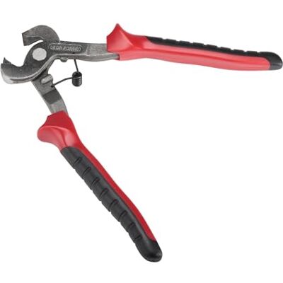 RUBI 65926 szczypce do płytek ceramicznych, czarne, krawędź z węglika wolframu, ergonomiczne uchwyty, 0,334 kg, do precyzyjnego cięcia i cięcia na małą skalę RUBI 65926 szczypce do płytek ceramicznych, czarne, krawędź z węglika wolframu, ergonomiczne uchwyty, 0,334 kg, do precyzyjnego cięcia i cięcia na małą skalę
