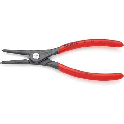 KNIPEX Precyzyjne szczypce do pierścieni osadczych do montażu pierścieni zewnętrznych na wałach fosforanowana, szara pokryte, 49 11 A2 KNIPEX Precyzyjne szczypce do pierścieni osadczych do montażu pierścieni zewnętrznych na wałach fosforanowana, szara pokryte, 49 11 A2
