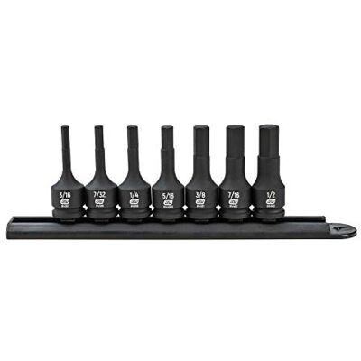 GEARWRENCH 7 szt. Zestaw nasadek udarowych z napędem sześciokątnym 3/8", SAE 84913 GEARWRENCH 7 szt. Zestaw nasadek udarowych z napędem sześciokątnym 3/8", SAE 84913
