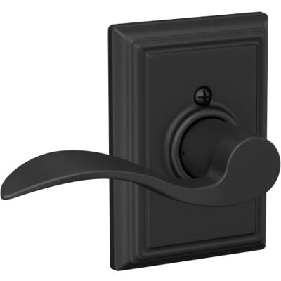 SCHLAGE F170ACC622ADDLH Kolekcja Addison Lewa ręka Accent dekoracyjne wykończenie dźwignia, matowa czerń SCHLAGE F170ACC622ADDLH Kolekcja Addison Lewa ręka Accent dekoracyjne wykończenie dźwignia, matowa czerń