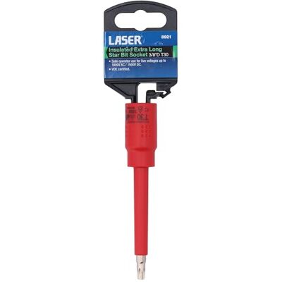 Laser Insulated Extra Long Star Bit Socket 3/8" D T30 Laser Insulated Extra Long Star Bit Socket 3/8" D T30