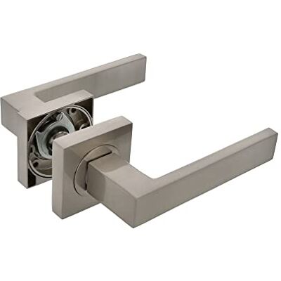 Amig Zestaw uchwytów do drzwi Mod. CADIZ 52 x 124 mm Z Bocallavem Elegancki i prosty design Ergonomiczny uchwyt do chwytania Srebrny matowy Amig Zestaw uchwytów do drzwi Mod. CADIZ 52 x 124 mm Z Bocallavem Elegancki i prosty design Ergonomiczny uchwyt do chwytania Srebrny matowy