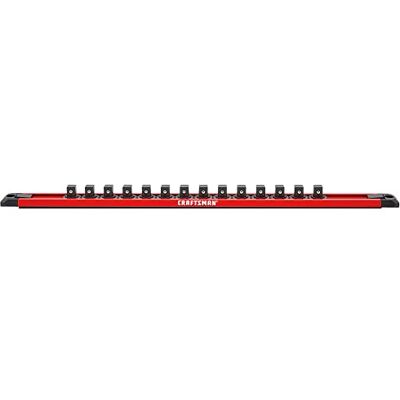 Craftsman Locking Magnetic Socket Rail Holder, Tool Tray Storage Organizer, 3/8 Inch Drive (CMMT99410) Craftsman Locking Magnetic Socket Rail Holder, Tool Tray Storage Organizer, 3/8 Inch Drive (CMMT99410)