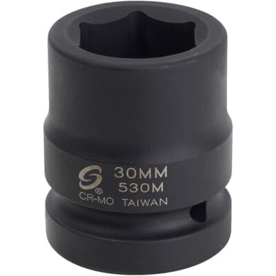 Sunex 530M 1-calowy napęd standardowe 6-punktowe metryczne gniazdo udarowe, 30 mm Sunex 530M 1-calowy napęd standardowe 6-punktowe metryczne gniazdo udarowe, 30 mm
