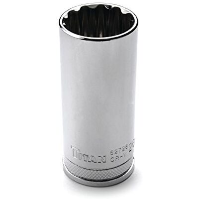 Titan 62726 26 mm napęd 1/2" 12-punktowe głębokie gniazdo Titan 62726 26 mm napęd 1/2" 12-punktowe głębokie gniazdo