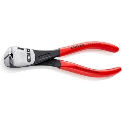 KNIPEX Szczypce tnące czołowe o zwiększonym przełożeniu z tworzywa sztucznego, powlekane 160 mm, 67 01 160 KNIPEX Szczypce tnące czołowe o zwiększonym przełożeniu z tworzywa sztucznego, powlekane 160 mm, 67 01 160