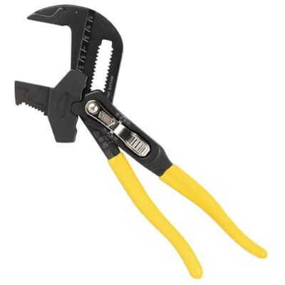 KLEIN TOOLS D5307 Klucz do szczypiec, wielofunkcyjne szczypce do pomp o dużej dźwigni z regulowaną i odwracalną dwustronną szczęką, gładkie i radełkowane zęby, 18 cm KLEIN TOOLS D5307 Klucz do szczypiec, wielofunkcyjne szczypce do pomp o dużej dźwigni z regulowaną i odwracalną dwustronną szczęką, gładkie i radełkowane zęby, 18 cm