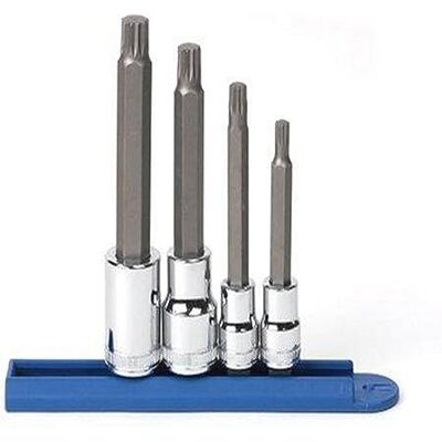 GEARWRENCH 4 szt. 3/8" i 1/2" napęd bardzo długi potrójny kwadratowy zestaw nasadek bitowych, metryczny 80572 GEARWRENCH 4 szt. 3/8" i 1/2" napęd bardzo długi potrójny kwadratowy zestaw nasadek bitowych, metryczny 80572