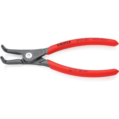 KNIPEX Precyzyjne szczypce do pierścieni osadczych do montażu pierścieni zewnętrznych na wałach fosforanowana, szara pokryte, 49 21 A21 KNIPEX Precyzyjne szczypce do pierścieni osadczych do montażu pierścieni zewnętrznych na wałach fosforanowana, szara pokryte, 49 21 A21