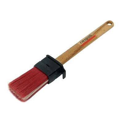 Nespoli Pędzel płaski ZeroLoss M 38 mm, do emalii wody i rozpuszczalników, pędzli do malowania przedmiotów DIY, pędzle malarskie, ergonomiczny uchwyt laserowy dotykowy, usuwanie włosów Nespoli Pędzel płaski ZeroLoss M 38 mm, do emalii wody i rozpuszczalników, pędzli do malowania przedmiotów DIY, pędzle malarskie, ergonomiczny uchwyt laserowy dotykowy, usuwanie włosów