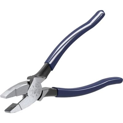 KLEIN TOOLS Szczypce o wysokiej dźwigni, 9-calowe frezy boczne o 46% większej mocy chwytania niż inne szczypce D213-9NE, niebieski/srebrny KLEIN TOOLS Szczypce o wysokiej dźwigni, 9-calowe frezy boczne o 46% większej mocy chwytania niż inne szczypce D213-9NE, niebieski/srebrny