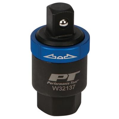 PERFORMANCE TOOL W32137 1/2-Inch Drive Ratcheting Breaker Bar Adapter Converts Breaker Bar or Sliding T-Handle into Ratchet Reversible Ratcheting Mechanism with Anodized Switch Collar PERFORMANCE TOOL W32137 1/2-Inch Drive Ratcheting Breaker Bar Adapter Converts Breaker Bar or Sliding T-Handle into Ratchet Reversible Ratcheting Mechanism with Anodized Switch Collar