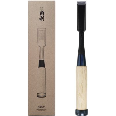 KaKUrI Japońskie dłuto do drewna do obróbki drewna 3/4" (18 mm), wyprodukowane w Japonii, profesjonalne japońskie dłuto Oire Nomi (ręcznie kute), japońskie ostrze ze stali białej nr 2, uchwyt z KaKUrI Japońskie dłuto do drewna do obróbki drewna 3/4" (18 mm), wyprodukowane w Japonii, profesjonalne japońskie dłuto Oire Nomi (ręcznie kute), japońskie ostrze ze stali białej nr 2, uchwyt z