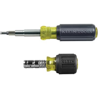 KLEIN TOOLS 80065 Zestaw sterowników Schradera z wielobitowym śrubokrętem 11 w 1 i śrubokrętem nakrętkowym 2 w 1, napęd z łbem sześciokątnym, 2-częściowy KLEIN TOOLS 80065 Zestaw sterowników Schradera z wielobitowym śrubokrętem 11 w 1 i śrubokrętem nakrętkowym 2 w 1, napęd z łbem sześciokątnym, 2-częściowy